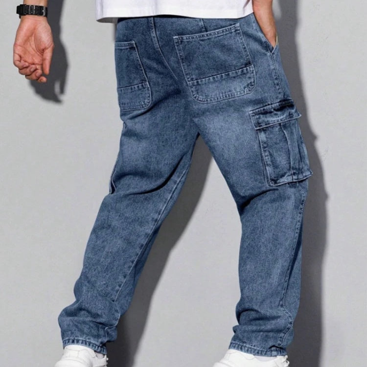 Men's Loose Fit Casual Jeans
