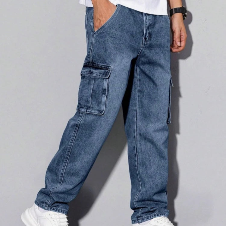 Men's Loose Fit Casual Jeans